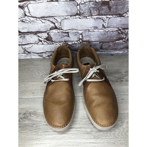Clarks Collection Casual Oxfords Shoes Men's Size 10.5 US/44 EU Brown Leather - Picture 13 of 16